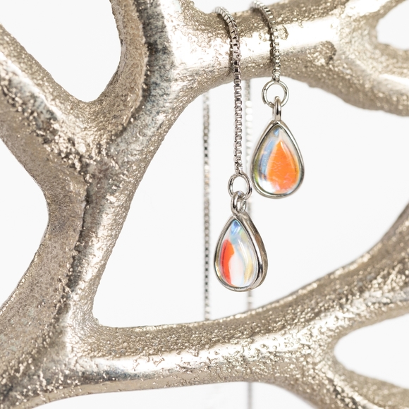 Moon Drop Earrings (S925) - Picture 5 of 7